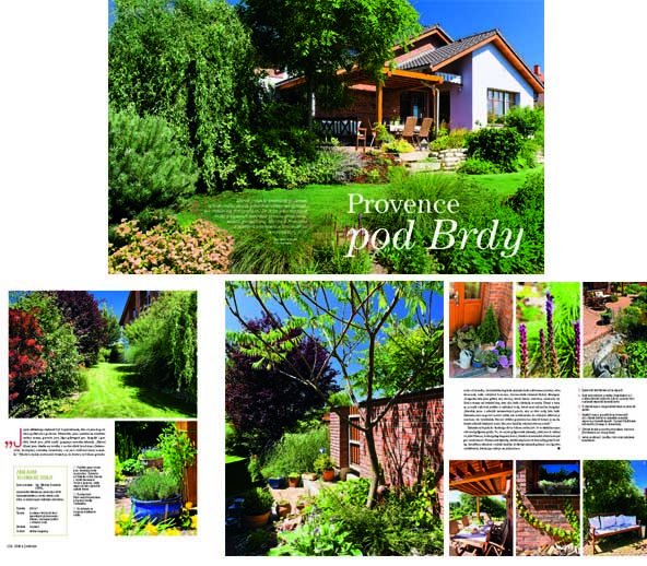 Dum a zahrada 01/2012 - Provence in Brdy, Lety u Dobrichovic Garden